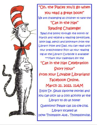 Cat in the Hat Reading Challeng Flyer